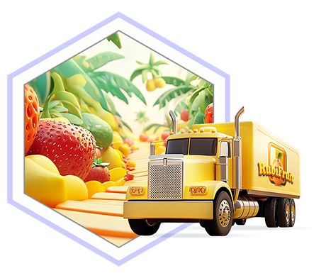 Lead a team of super trucks from different farms, each with a special job, on a fruity adventure with superpowered deliveries